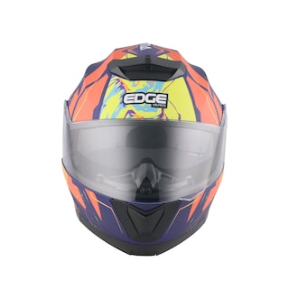 Foto 4 | Casco Abatible Edge Helmets Oficial Euforia Naranja