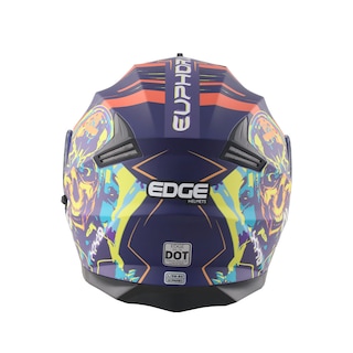 Foto 5 | Casco Abatible Edge Helmets Oficial Euforia Naranja
