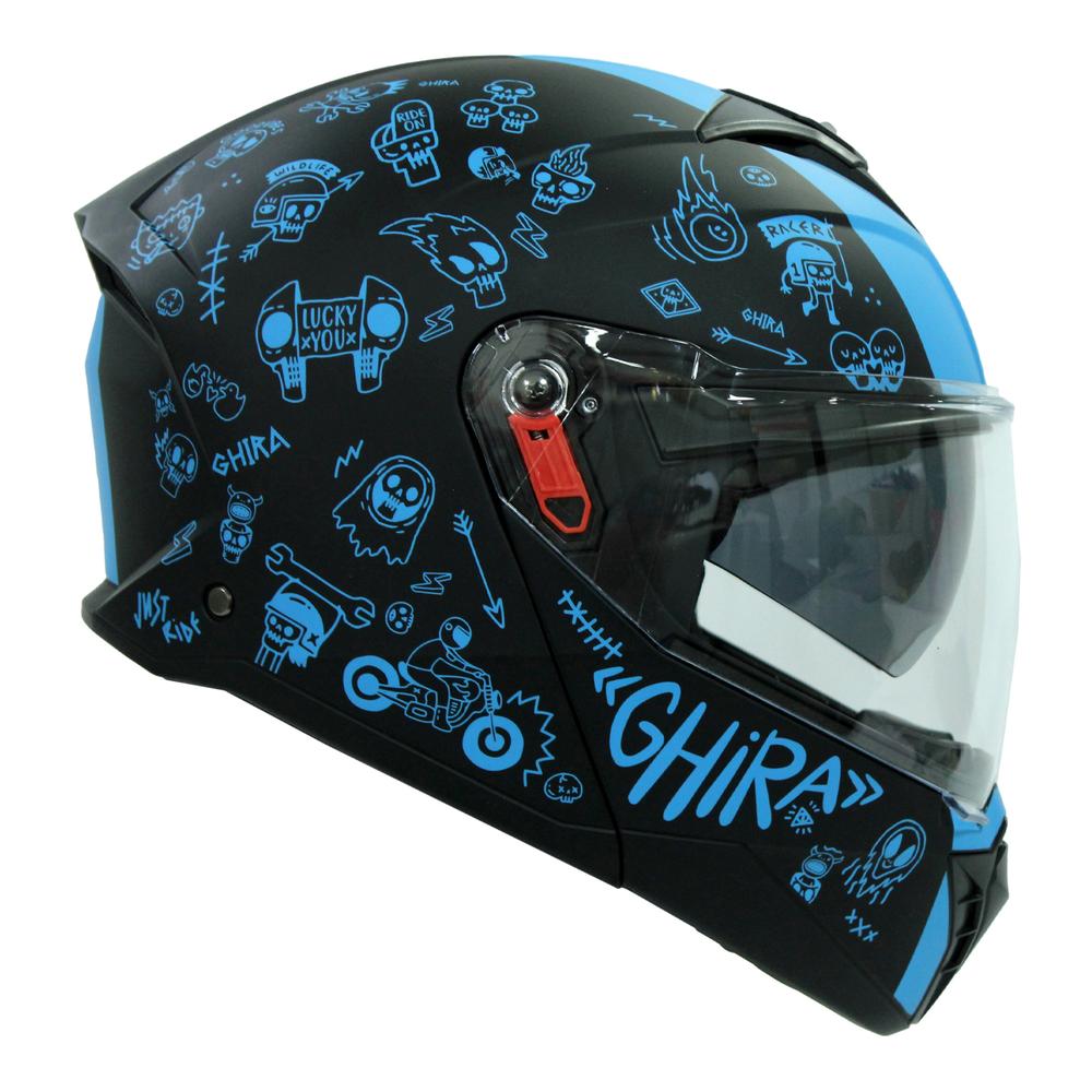 Foto 2 pulgar | Casco Ghira Gh1000pro Azul para Motociclista