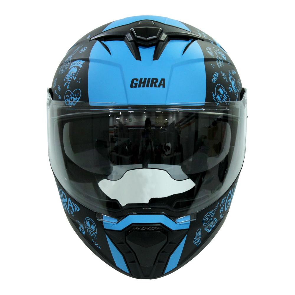 Foto 3 pulgar | Casco Ghira Gh1000pro Azul para Motociclista