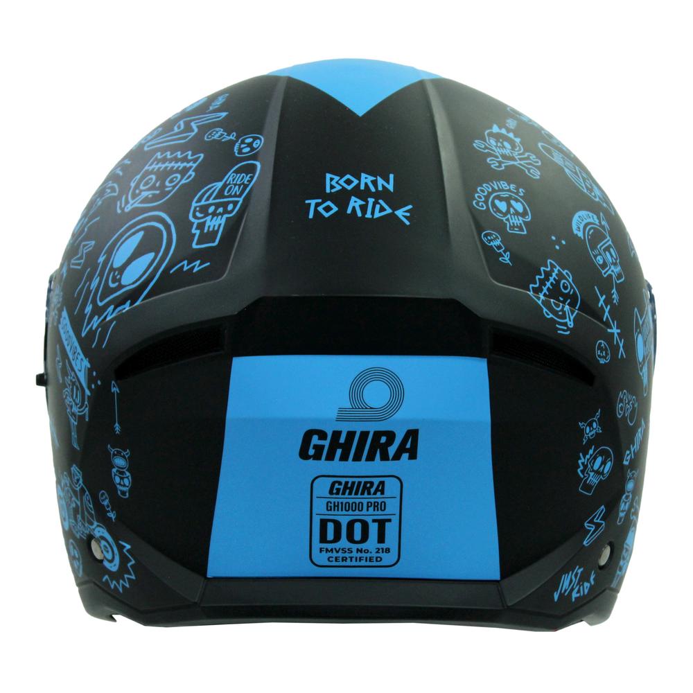 Foto 5 pulgar | Casco Ghira Gh1000pro Azul para Motociclista