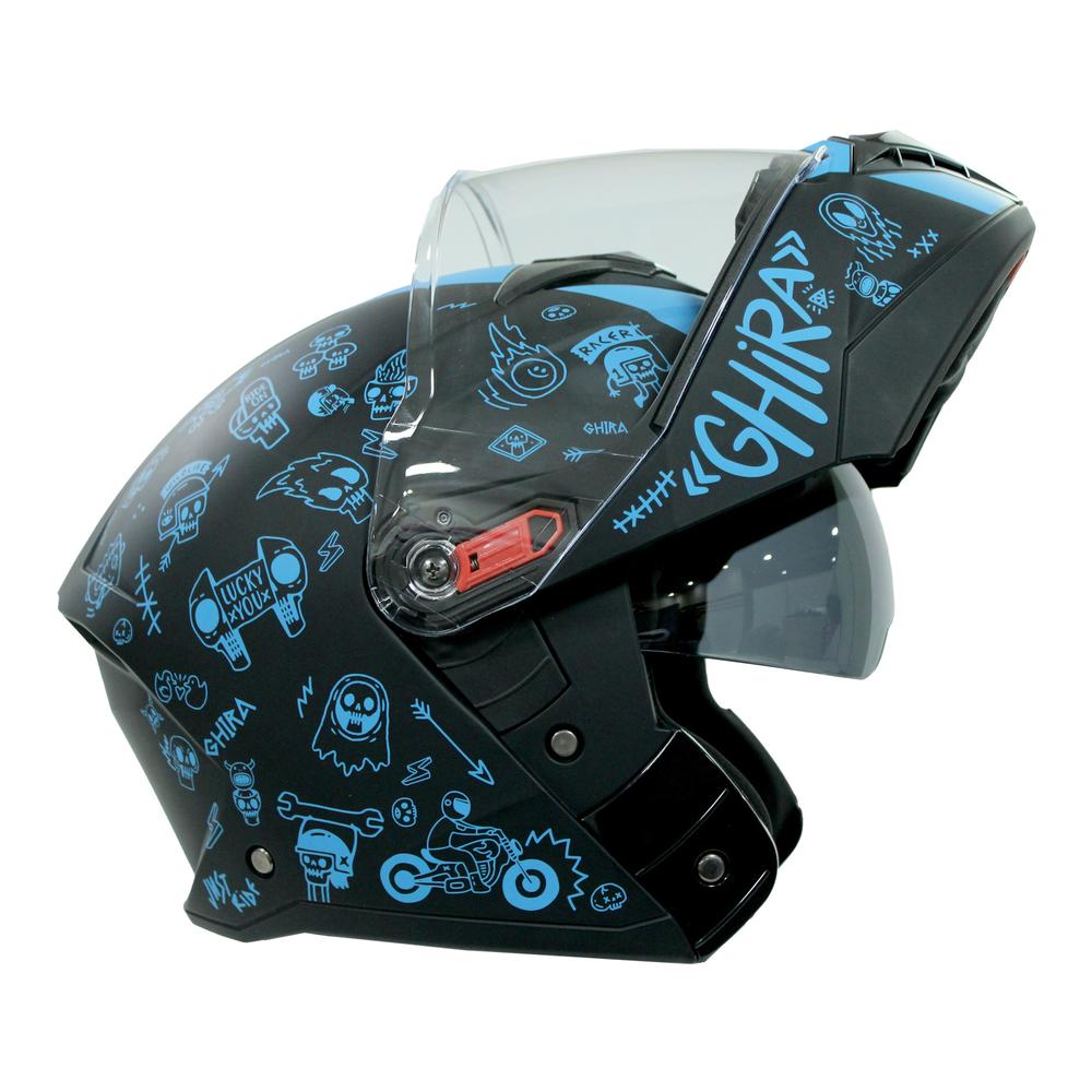 Foto 7 pulgar | Casco Ghira Gh1000pro Azul para Motociclista