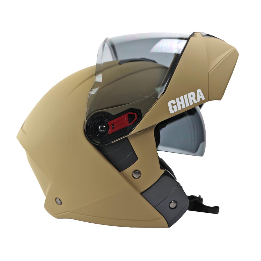 Foto 5 | Casco Ghira Arena Mate Mica Humo Abatible para Motociclista