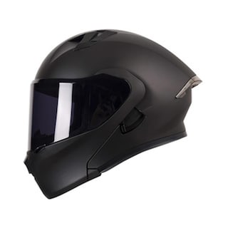 Foto 1 | Casco Roda Rush Negro Mate Logo Rojo Mica Humo Abatible SVS Negro