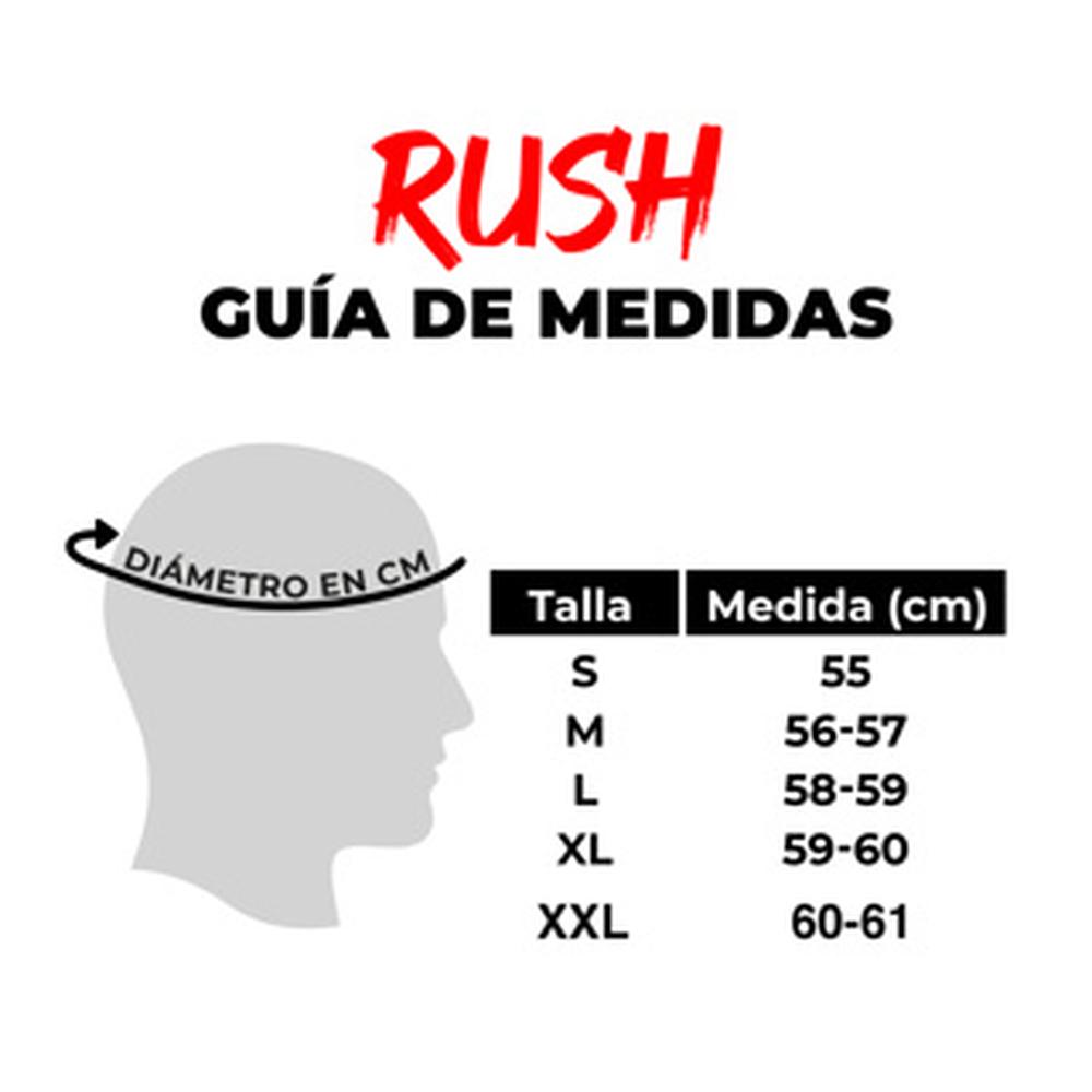 Foto 6 pulgar | Casco Roda Rush Negro Mate Logo Rojo Mica Humo Abatible SVS Negro