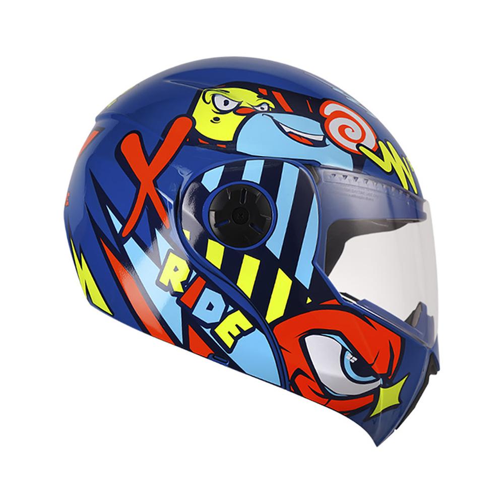 Casco Roda Kids Azul Ware Abatible Svs Azul