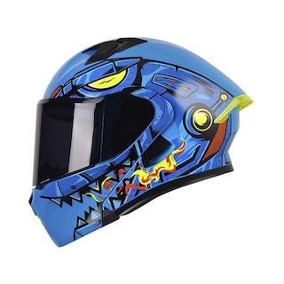 Foto 2 | Casco Roda Rush Azul Snapdragon Mica Humo Abatible Svs
