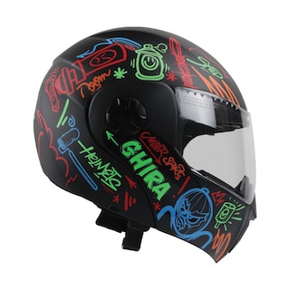 Foto 2 | Casco Ghira Gh-kids Multicolor Mate Graffiti Abatible Svs