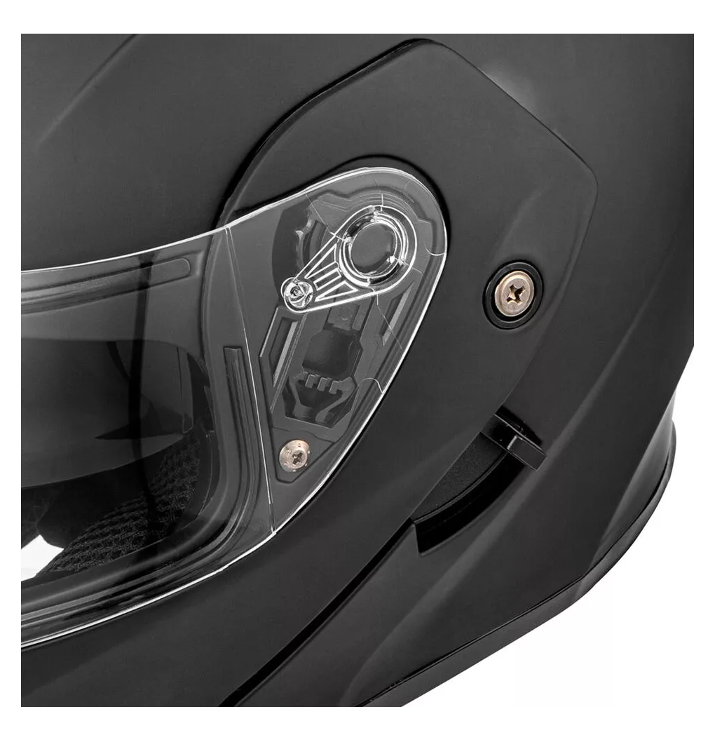 Foto 4 pulgar | Casco con Luz Led Belug Negro Talla Xxl para Motociclista