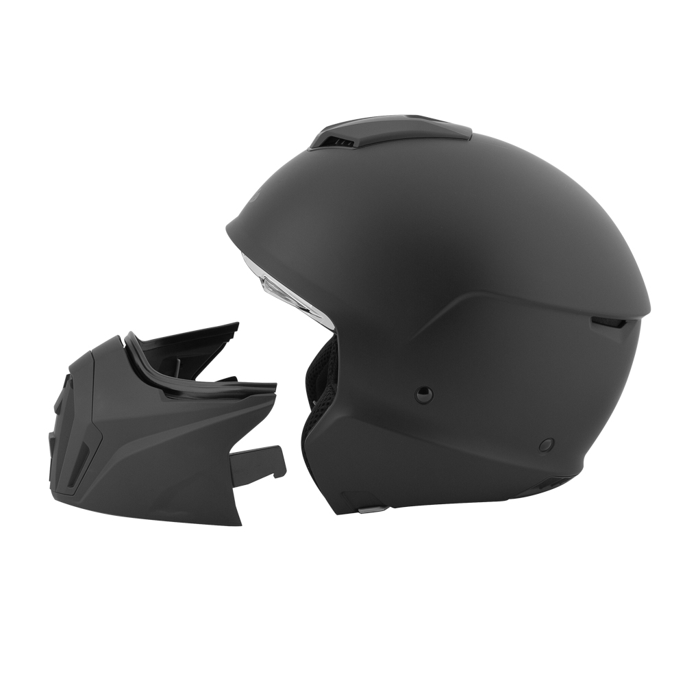 Foto 4 pulgar | Casco Abierto Joe Rocket Rkt 250 Solid Matte Negro + Mica Iridium