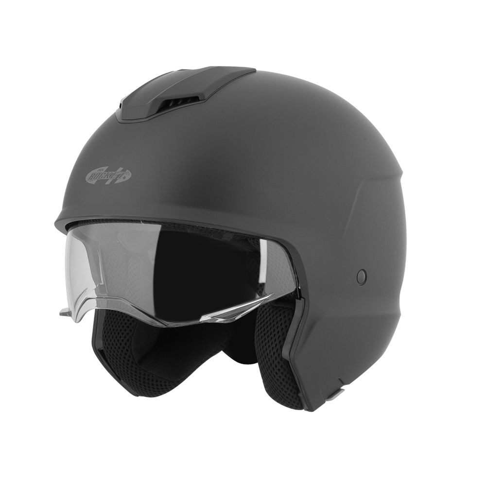 Foto 5 pulgar | Casco Abierto Joe Rocket Rkt 250 Solid Matte Negro + Mica Iridium