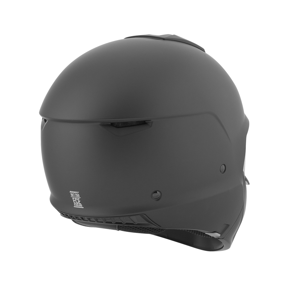 Foto 6 pulgar | Casco Abierto Joe Rocket Rkt 250 Solid Matte Negro + Mica Iridium