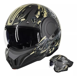 Foto 1 | Casco Modular Para Moto Ilm B707 Army