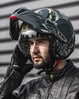 Foto 3 | Casco Modular Para Moto Ilm B707 Army
