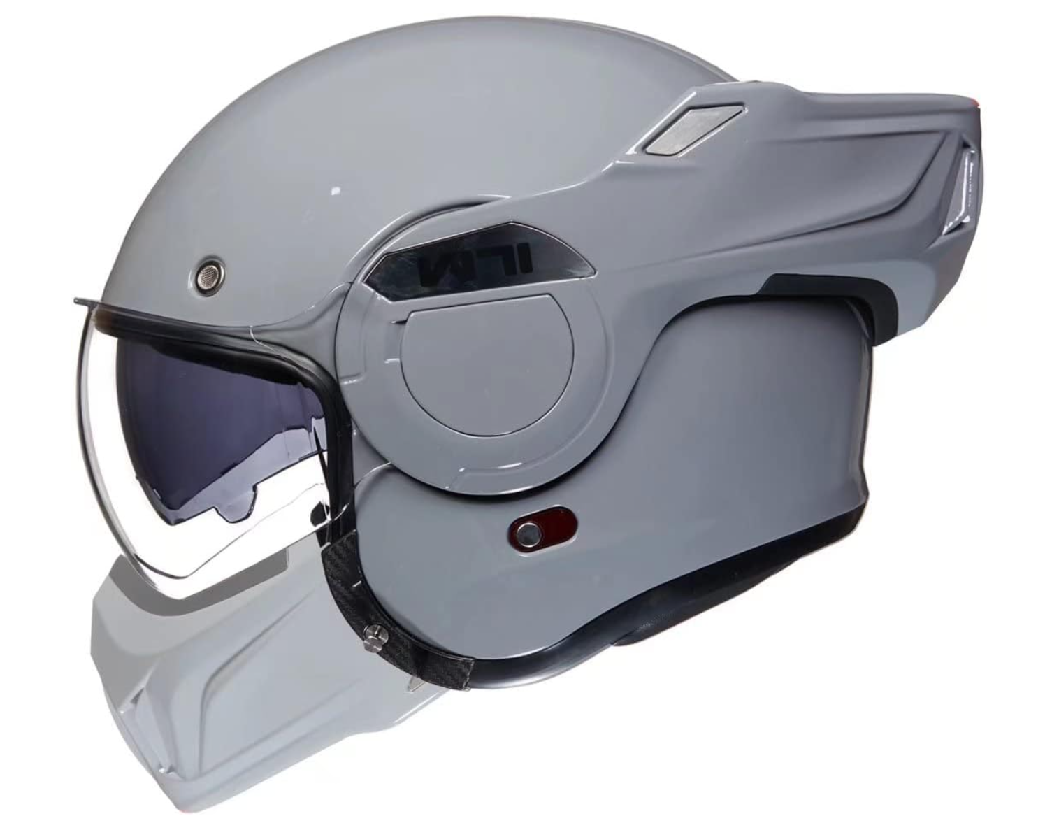 Foto 3 pulgar | Casco Modular Moto Ilm B707 Gris Mate