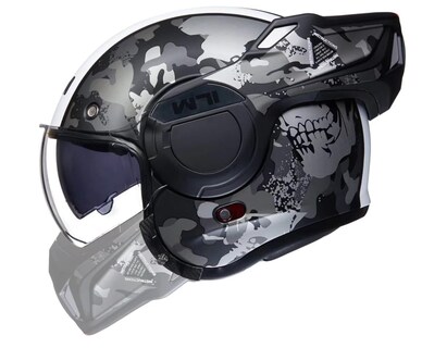 Foto 3 | Casco Para Moto Ilm B707 Modular Camouflage