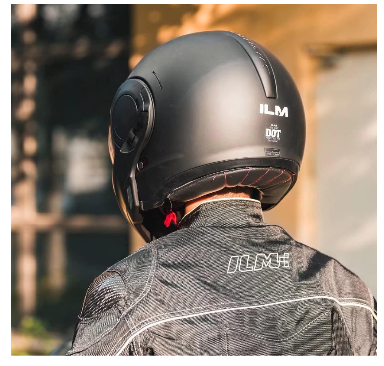 Foto 5 | Casco Modular Ilm B707 Negro Mate