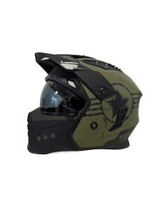 Foto 3 | Casco De Moto Abierto Ilm Z302 Army Gren