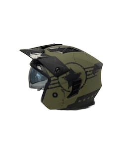 Foto 4 | Casco De Moto Abierto Ilm Z302 Army Gren