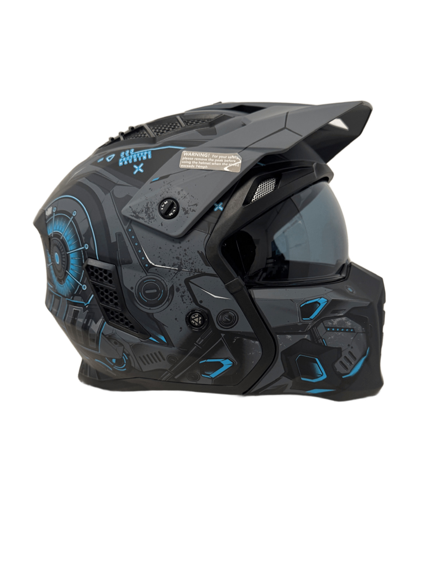 Casco Integral de Motociclista ILM Z302 Mechanical Red