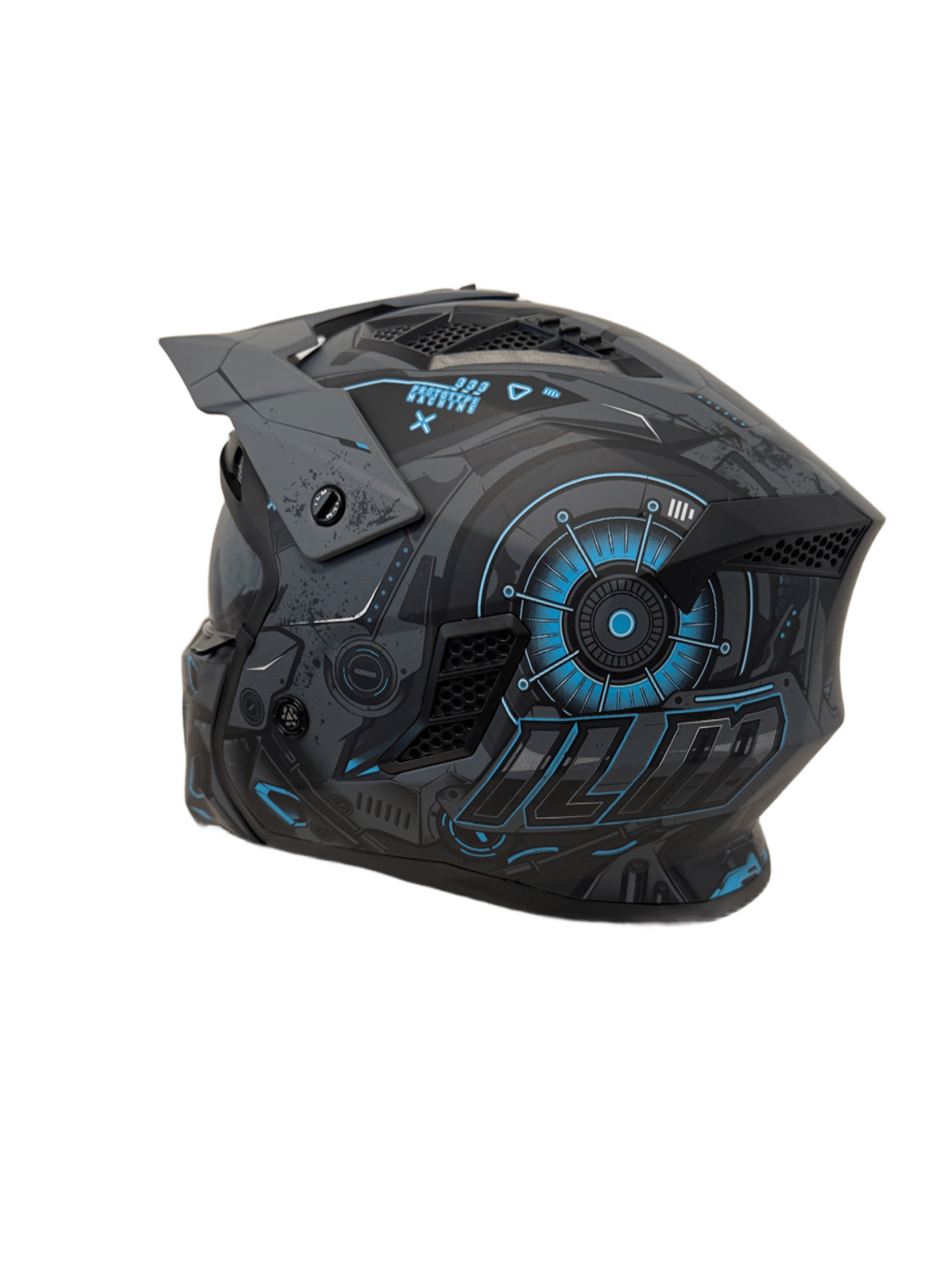 Foto 4 | Casco Integral de Motociclista ILM Z302 Mechanical Red