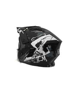 Foto 3 | Casco de Moto Abierto Ilm Z302 Matte Skull