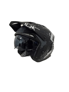 Foto 5 | Casco de Moto Abierto Ilm Z302 Matte Skull