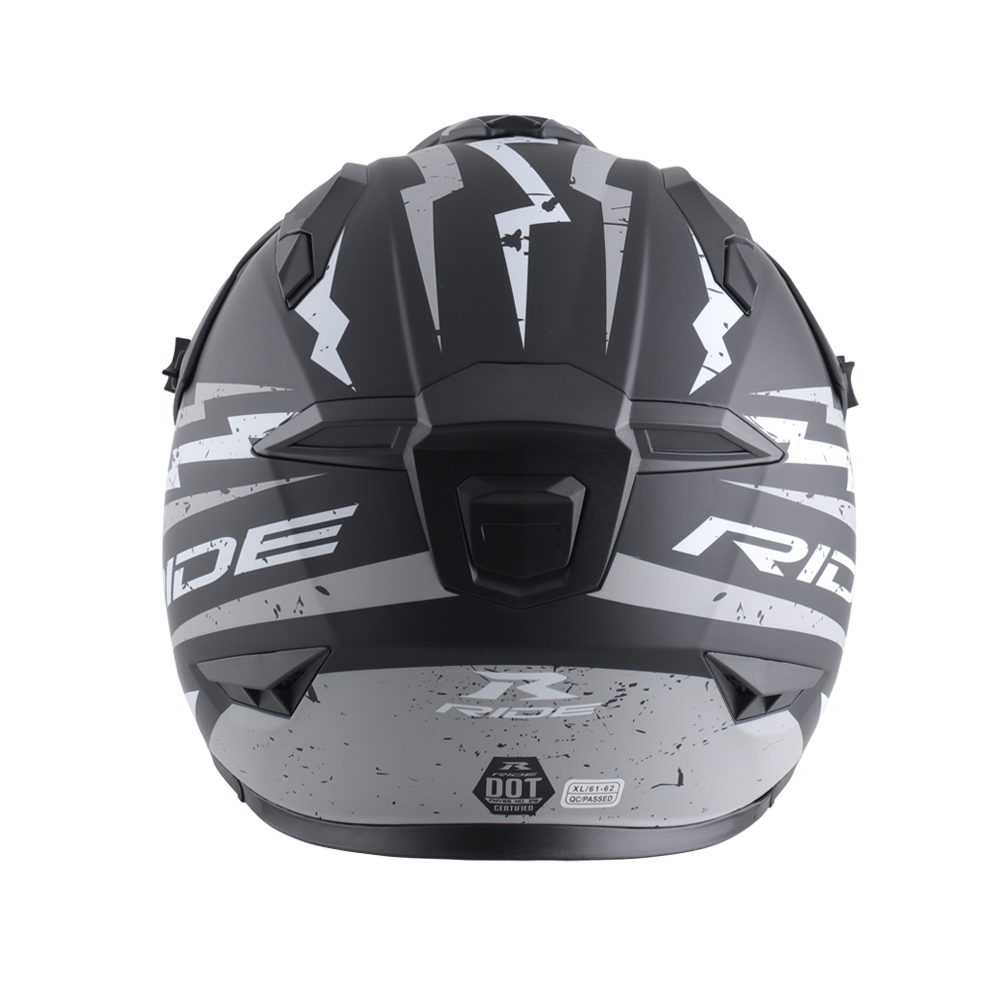 Foto 3 pulgar | Casco Modular Ride Hybrid Hr Sigma Gris/negro Talla L | Mentón Removible, Dot