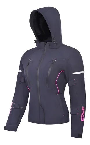 Foto 2 pulgar | Chamarra Sport Para Moto Edge Protección Ce Ventilada Rosa