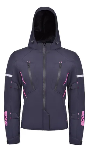 Foto 3 pulgar | Chamarra Sport Para Moto Edge Protección Ce Ventilada Rosa
