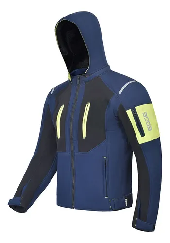 Foto 3 pulgar | Chamarra Deportiva Edge Con Protecciones Azul