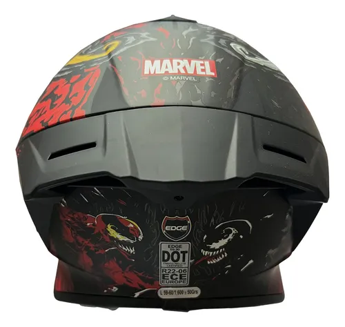 Foto 2 | Casco Moto Integral Marvel Venom Vs Carnage Cert Ece 2206