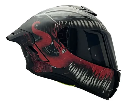 Foto 4 pulgar | Casco Moto Integral Marvel Venom Vs Carnage Cert Ece 2206