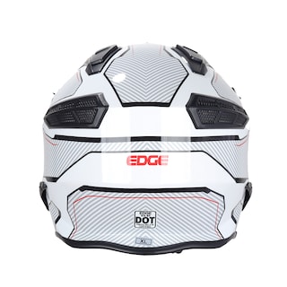 Foto 3 | Edge Moto Edge Kombat Carbón Blanco Brillante Lux Certificado Dot