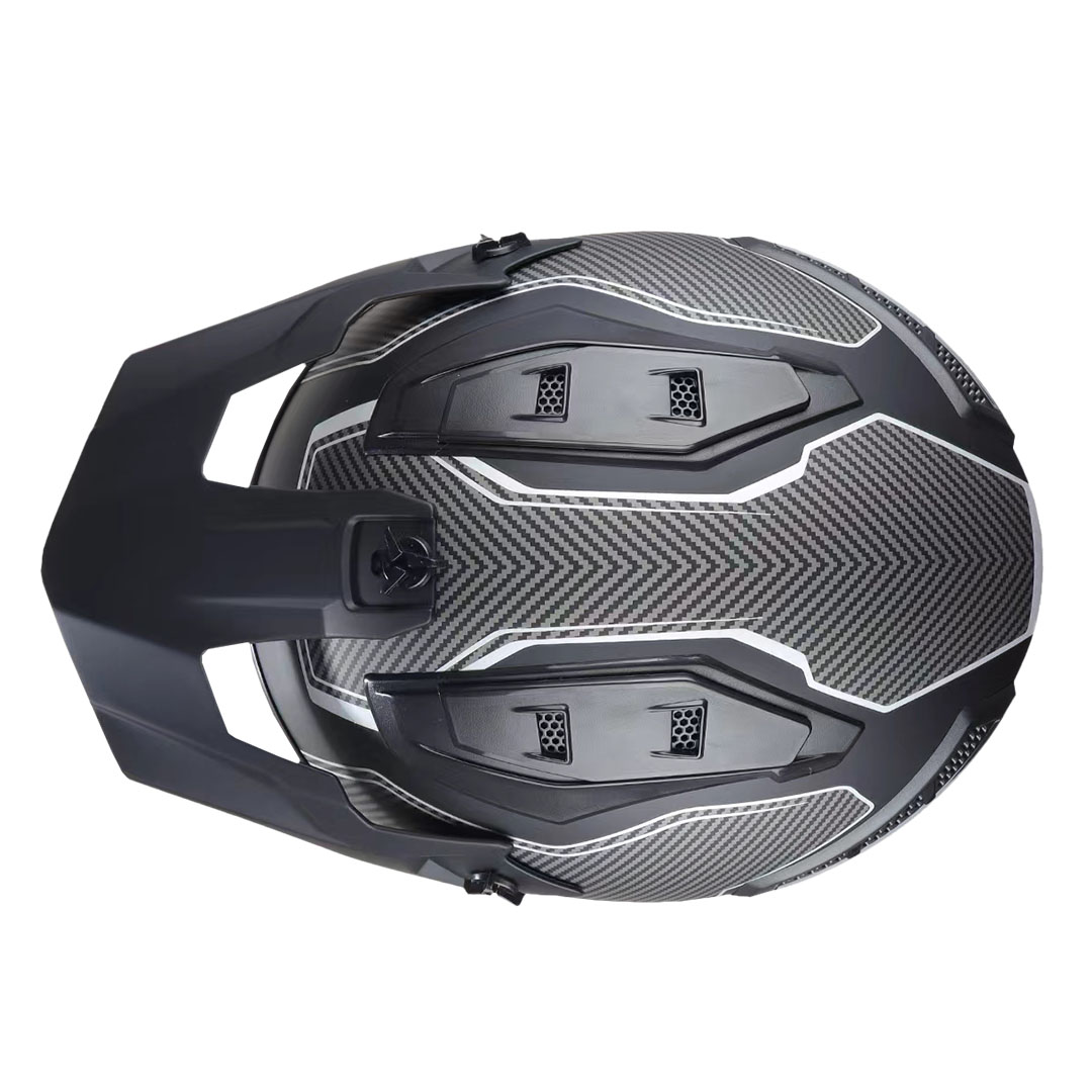 Foto 2 | Edge Moto Edge Kombat Carbón Gris Plata Mate Lux Certificado Dot
