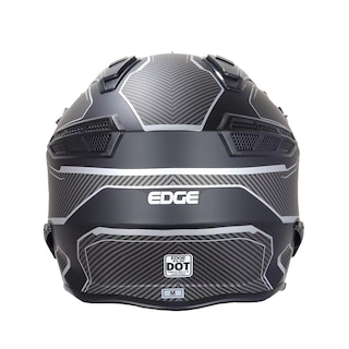 Foto 3 | Edge Moto Edge Kombat Carbón Gris Plata Mate Lux Certificado Dot