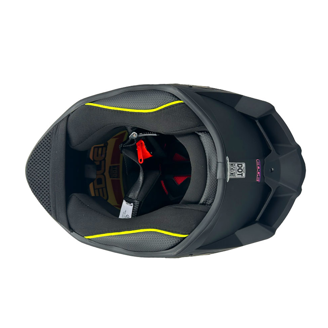 Foto 5 pulgar | Casco Moto Integral Shanghai Negro Edge Certificación Dot Ece2206