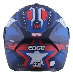 Foto 3 | Casco Edge Marvel Capitán América Abatible Dot Ece