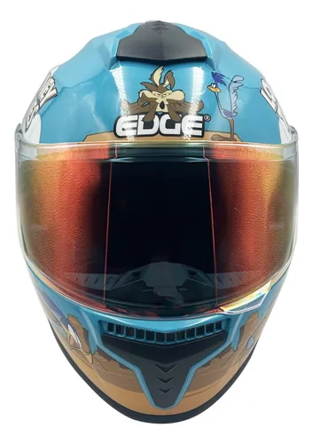 Foto 2 pulgar | Casco para Motociclista Looney Tunes Corre Caminos Cert Dot