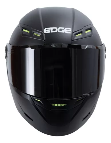Foto 3 pulgar | Casco para Motociclista Edge Grande Negro Certificado DOT