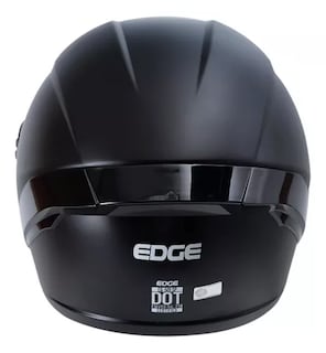 Foto 3 | Casco para Motociclista Edge Grande Negro Certificado DOT