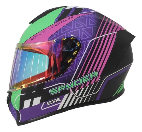 Foto 2 pulgar | Casco para Motociclista Frankie Spyder Certificado Dot