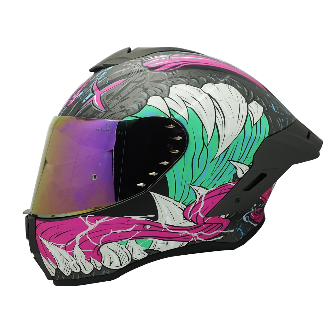 Casco Moto Edge Shanghai Monster Certificado Dot Ece R22-06 $1,399