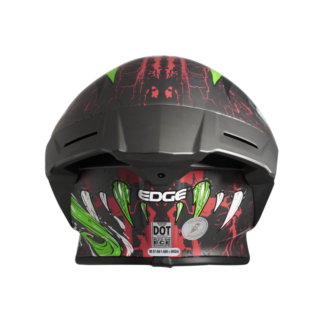 Foto 5 pulgar | Casco Moto Edge Shanghai Monster Certificado Dot Ece R22-06