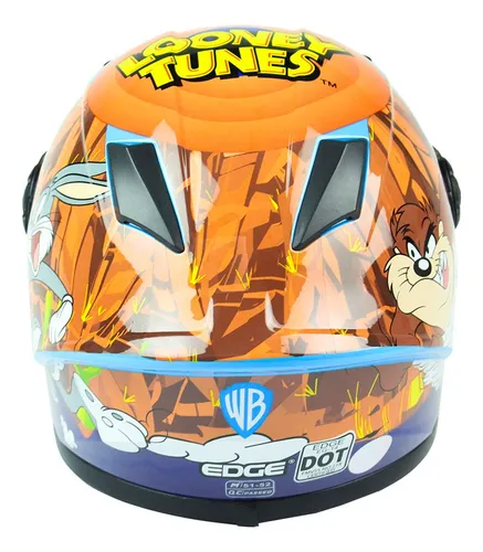 Foto 4 pulgar | Casco Niño Integral Looney Tunes Certificado Dot Y Ece 2206
