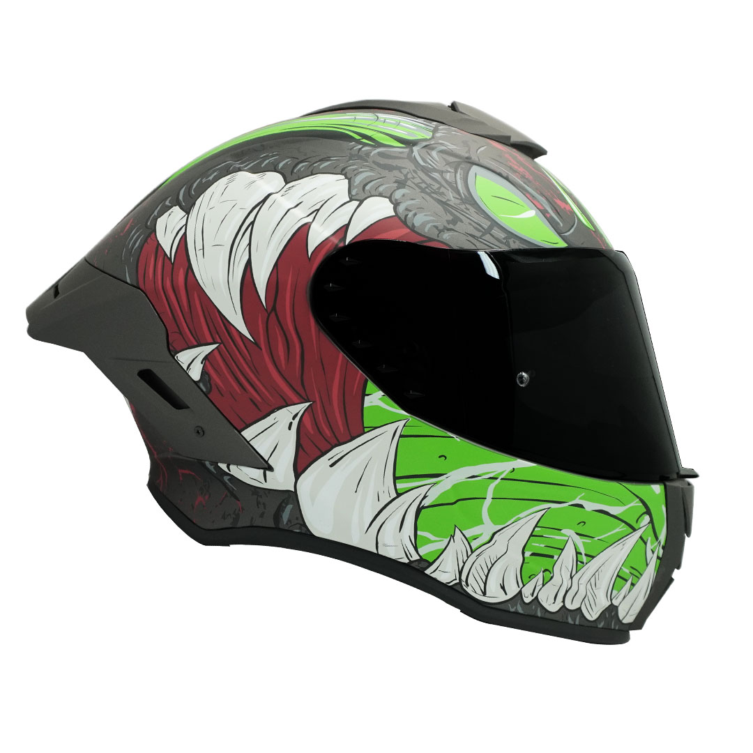 Foto 4 pulgar | Casco Moto Edge Shanghai Monster Certificado Dot Ece R22-06