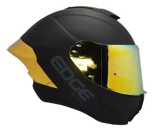 Foto 4 pulgar | Casco Para Moto Integral Edge Negro Dot/ece