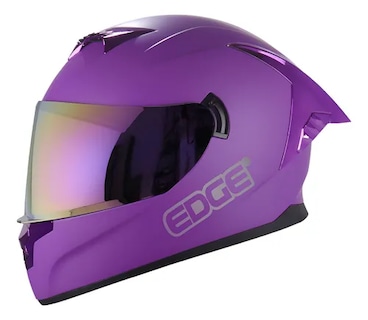 Foto 1 | Casco Para Moto Integral Morado Mate Edge Dot