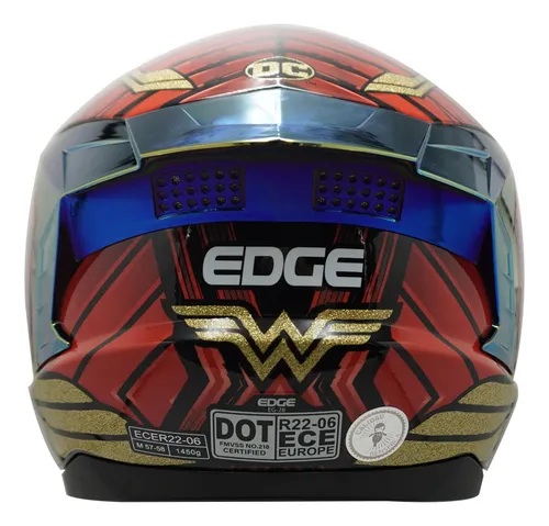 Foto 3 | Casco Para Moto Integral Mujer Maravilla Dot/ece