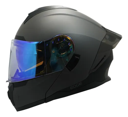 Foto 2 pulgar | Casco Para Moto Abatible Edge Dot/ece Luz Led Doble Visor